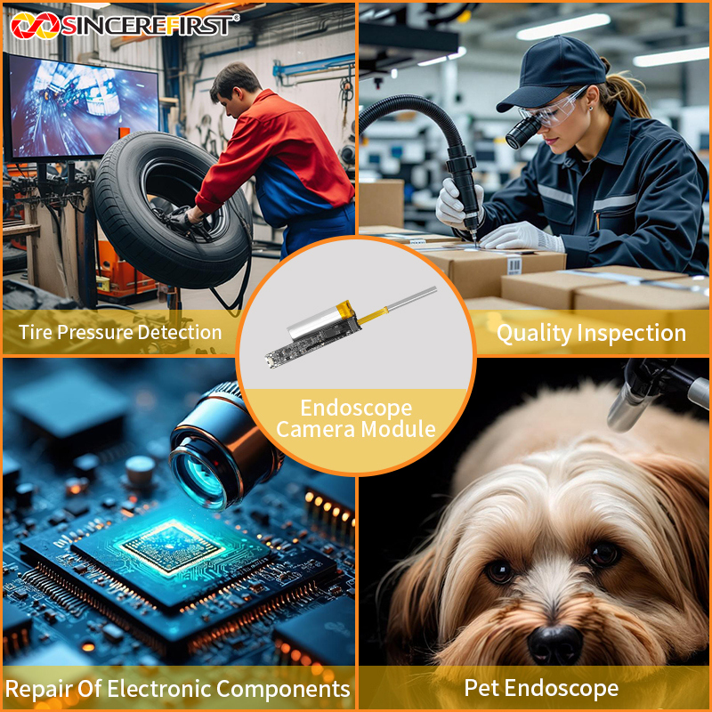 3.5mm Diameter BF2013 Sensor Wireless LED Industrial Endoscope Camera Module