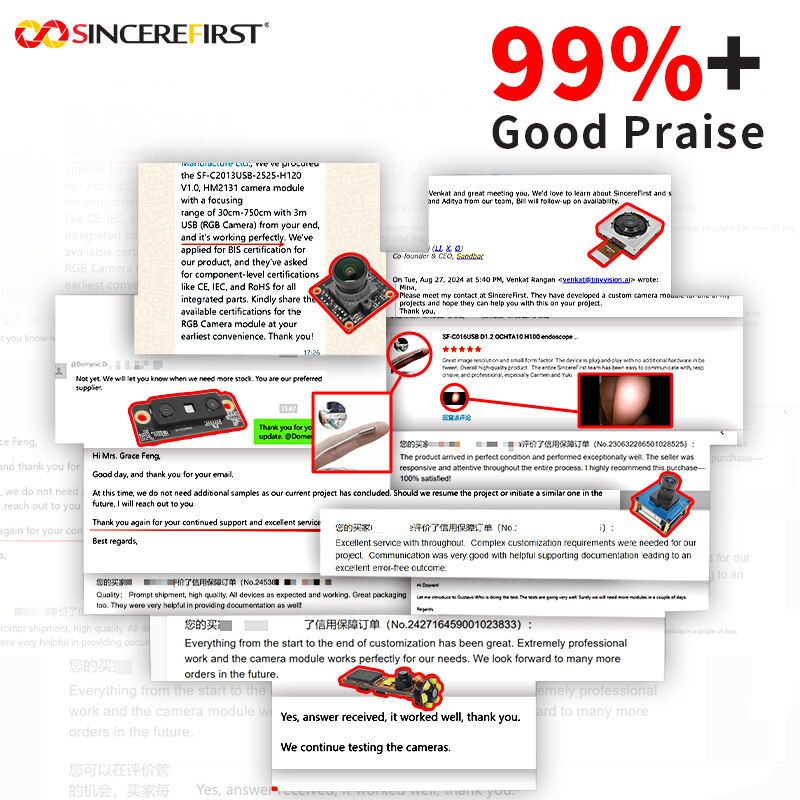 OV5640 CMOS Sensor 5MP HD Image Fixed Focus and Wide Angle DVP Camera Module